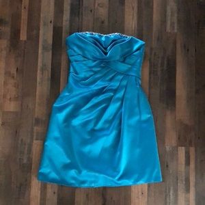 David’s Bridal strapless dress